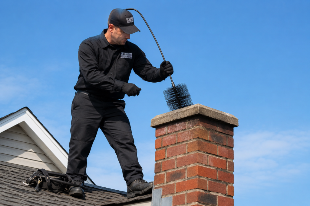 chimney cleaning richmond va technician